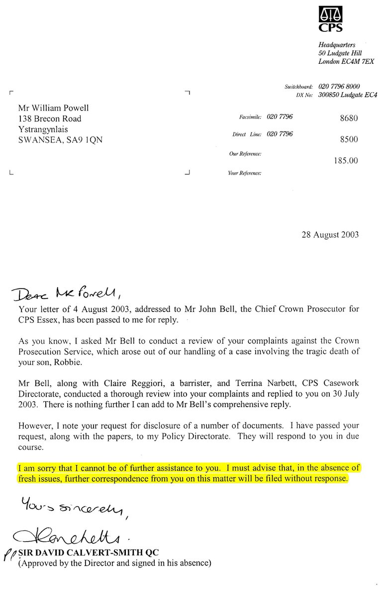 willcpowell's tweet photo. Pls RT: Is this news worthy?

I've a meeting in London with the CPS on Thursday to discuss a Legal Review that's taken 7yrs re a case that wasn't prosecuted in 2003, when there was sufficient evidence to prosecute, because of the passage of time.

CPS 1994-2000=No case to answer! https://t.co/Nz8tVFqER8