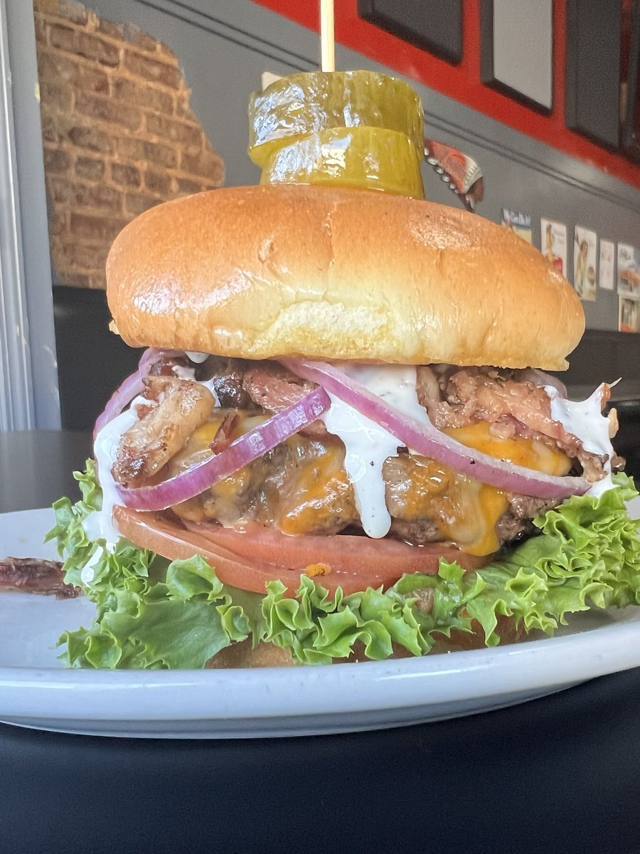 REMINDER! Get your 2022 Natty Burger! For a limited time, get our blend of pulled bacon and brisket with <a href="/WicklesPickles/">Wickles Pickles</a> and the @PhickleChickle’s Alabama White Sauce.  It’s sooo yummy!