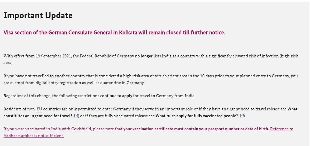 Keshav Kumar Jha (@swayamsewakrss) on Twitter photo <a href="/Germany_Kolkata/">German Consulate Kolkata 🇪🇺🇩🇪🇺🇦</a> Is the visa section open on 21st January 2022, a message on the website says, it is closed; however, no date is mentioned 
see the pic. Please update us, we have to travel from Bihar. <a href="/Germany_Kolkata/">German Consulate Kolkata 🇪🇺🇩🇪🇺🇦</a> Is the visa section open on 21st January 2022, a message on the website says, it is closed; however, no date is mentioned 
see the pic. Please update us, we have to travel from Bihar.