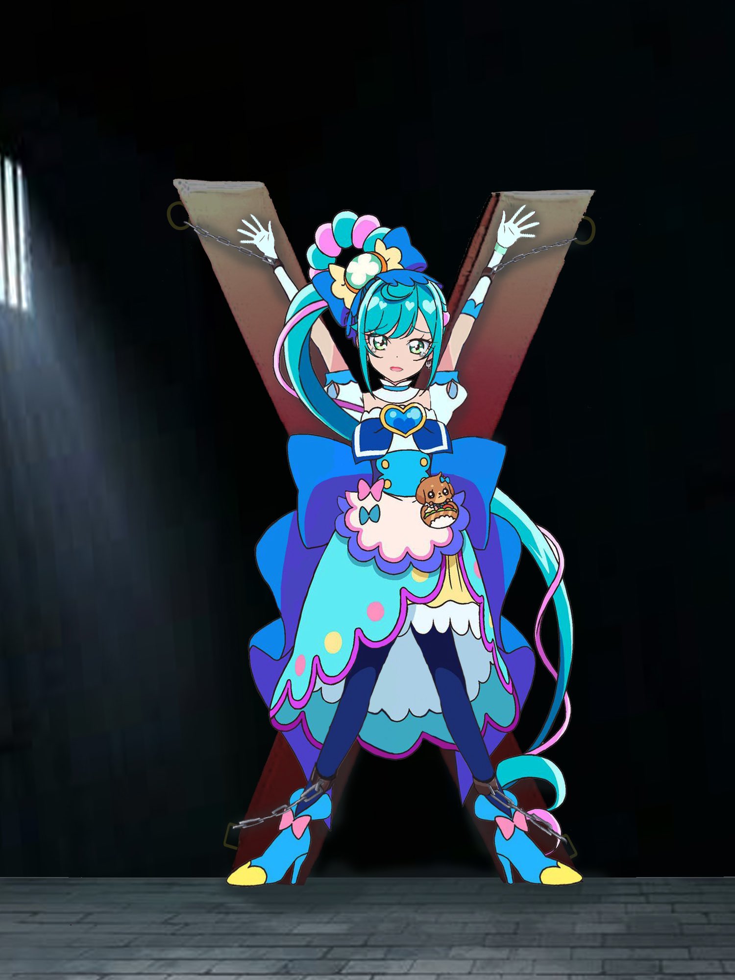 樋浦悠人 キュアスパイシーの拘束ピンチ作りました 素材使い回しですまぬ プリキュア ヒロピン ピンチ 拘束 キュアスパイシー T Co Zp5r9fgm10 Twitter