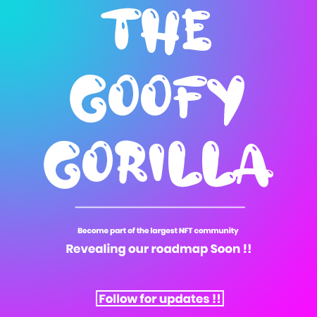 gorilla_goofy's tweet photo. Goofy Gorilla is proud to be the first #NFT Animal Welfare fundraiser. Become a part of the community early to avail exclusive benefits of the largest collection of NFTs. #NFTdrop #NFTartist #NFTCollection #nftdrop #NFTCommunity #cryptocurrency #nftcollector #opensea #ethereum https://t.co/CiY80RfuV4