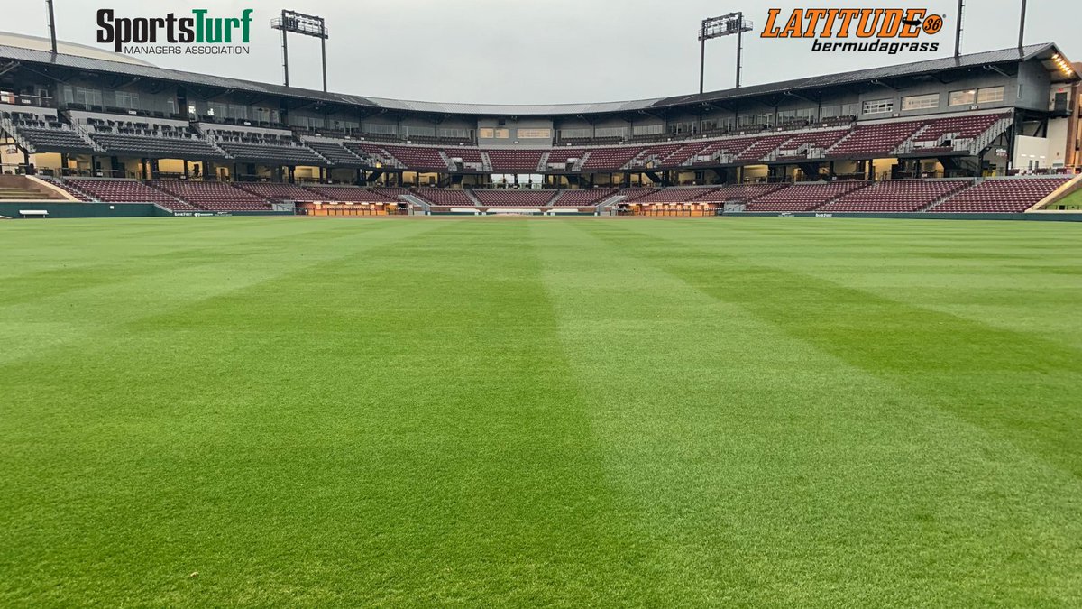 The 2021 College Baseball Field of the Year belongs to Dudy Noble Field, home of <a href="/HailStateBB/">Mississippi State Baseball</a>. Congratulations to <a href="/msudawg2004/">Brandon Hardin</a> and his team for maintaining a beautiful Latitude 36® Bermudagrass field and earning this recognition by STMA. <a href="/FieldExperts/">SFMA</a> #Latitude36Bermudagrass