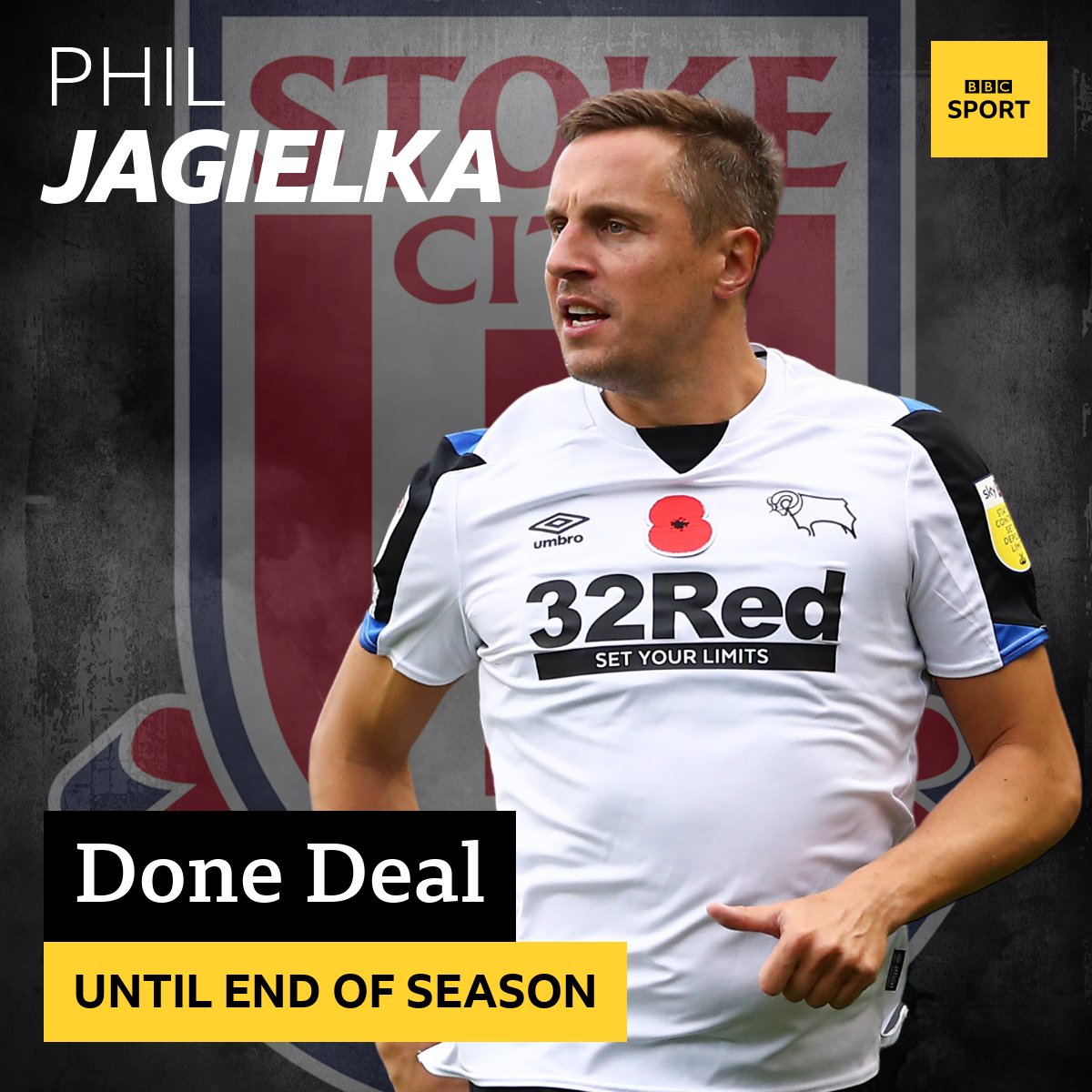 BBCRadioStoke's tweet image. 🚨BREAKING🚨

🔴⚪️#SCFC have confirmed that 39-year-old Phil Jagielka has joined the club from Derby until the end of the season.