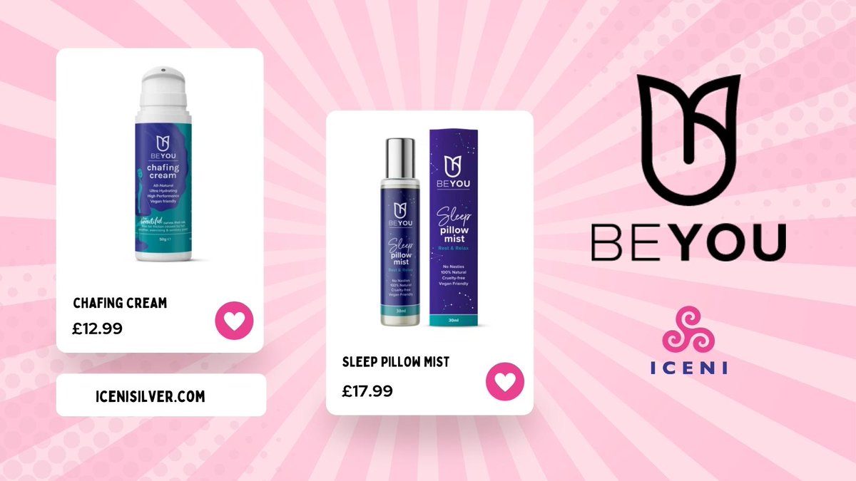 WearICENI's tweet photo. 🎁Why not try out @BeYouPeriod products alongside our period knickers to make period go by just a little easier.

From chafing cream to bath bombs, check out our full collection below!👇
https://t.co/JhbbxGxQBA 

#periods #periodproducts #periodhelp #health #womenshealth https://t.co/kTOzR25yif