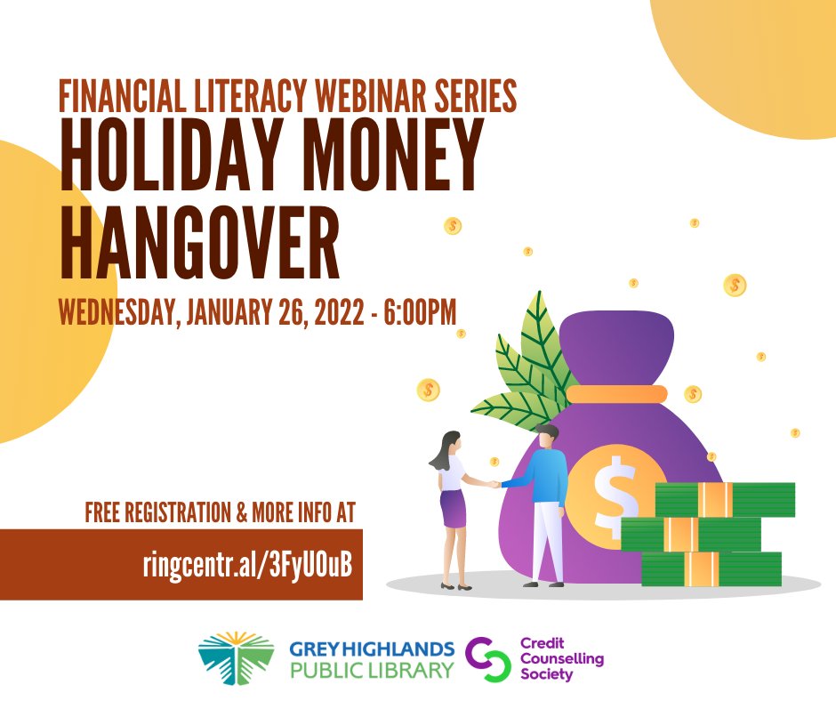 GreyHighlandsPL's tweet photo. Want to learn more about personal finances?💰We've partnered with @mymoneycoach_ca for a series of webinars. First up is the Holiday Money Hangover! Learn more and register ⬇️
https://t.co/9Px1nGvQ6z

#LearnWithCCS #personalfinance https://t.co/m0WKy0phl7
