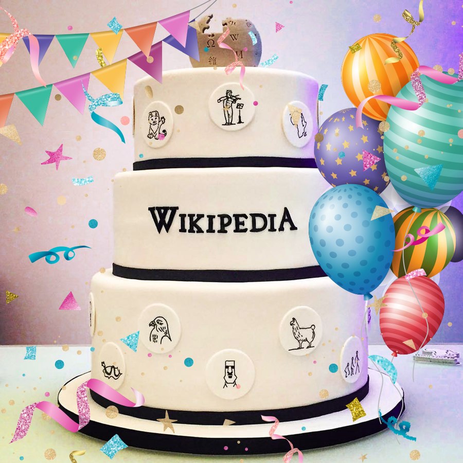 Wikimedia's tweet image. 🎊 Happy 21st birthday, @Wikipedia! 🎊

This #WikipediaDay, the best gift is thanking our incredible global community of volunteers who make it possible. 

Drop a ❤️ below, tag a contributor, or give thanks here: w.wiki/4gdL