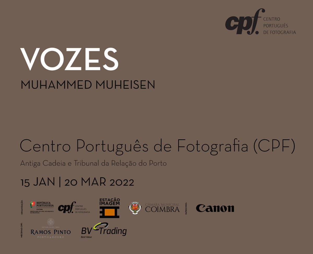 CPF_DGLAB's tweet photo. Já abriu ao público!
Abriu hoje ao público às 15h00 no Centro Português de Fotografia, a exposição "Vozes" do fotojornalista Muhammed Muheisen, podendo ser visitada hoje até às 19h00.
"Vozes"estará patente ao público até dia 20.03.2022.
#centroportuguesdefotografia #estacaoimagem https://t.co/FIln3lk16R