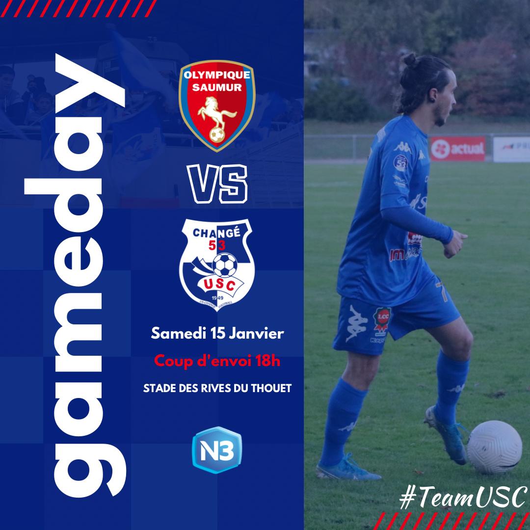 uschangefoot's tweet photo. [#National3] 🤗 - GAMEDAY !

@OlympiqueSaumur 🆚 #TeamUSC  
🗓 13ème journée
⏰ 18h00
📺 Fuchs Sports 
🎬 Live tweet
📱 #OSFCUSC 
🗣 Changéens un jour, Changéens toujours ! https://t.co/7HLDpFKLEm