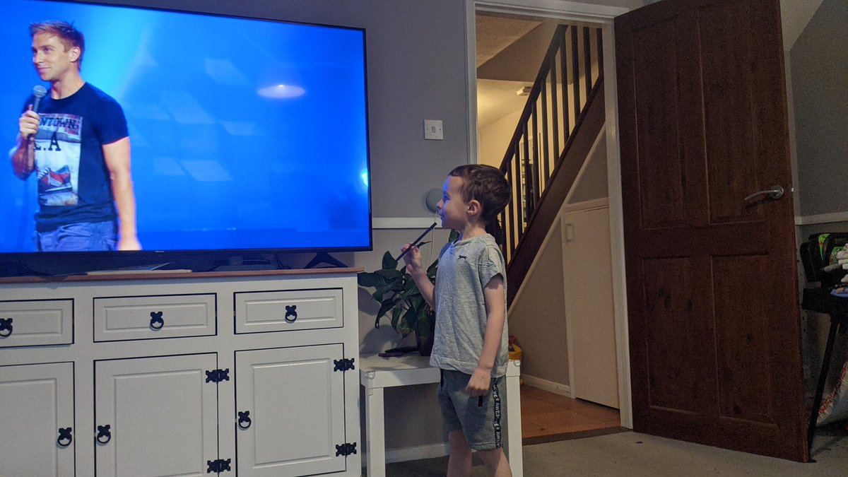 STRUDWICKCODES's tweet photo. @russellhoward my 5 year old son wants to be a "funny man" like you and is laughing away to himself practicing 🤣 could not thing of a better role model https://t.co/AKKM77p2qg
