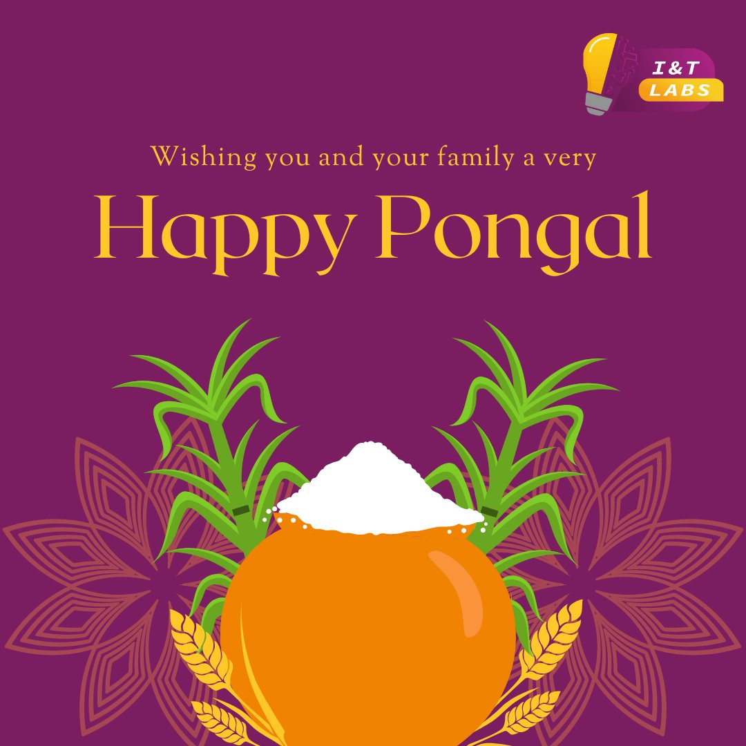 i_tlabs's tweet photo. Wishing you all a HAPPY MAKAR SANKRANTI....!!!

#happy #makarsankranti #sankranti #pongal #2022 #iandtlabs #innovation #technology #learn #science #learn #technologies #innovationandtechnology https://t.co/vKa2ET0gBW