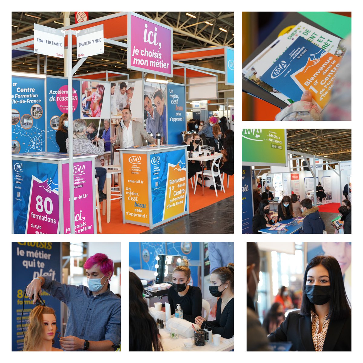 EAuffrayCMA92's tweet photo. Collégien, étudiant … pour trouver votre voie :  venez rencontrer les conseillers @cmaidf > Salon de l’apprentissage Porte de Versailles 80 formations/Métiers/Avenir 😉🤓😄 https://t.co/LcgHyXuEhv