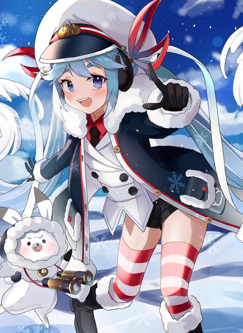 🦀カニ船長🦀
#雪ミク2022 
#初音ミク 