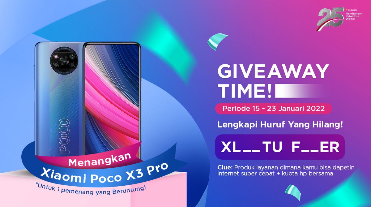 🚨GIVEAWAY!!🚨

Mau Dapat Xiaomi Poco X3 Pro di awal tahun?

Yuk, langsung aja ikutan dengan cara:
1. Follow @xlaxiata_tbk <a href="/xlhomeid/">PoC Broken Link Hijack</a> <a href="/myXL/">XL</a>
2 Jawab pertanyaan di kolom reply sebanyak-banyaknya
3. Gunakan hashtag 
#JadiLebihBaik
4. Like &amp; Retweet untuk tanda kamu berpartisipasi