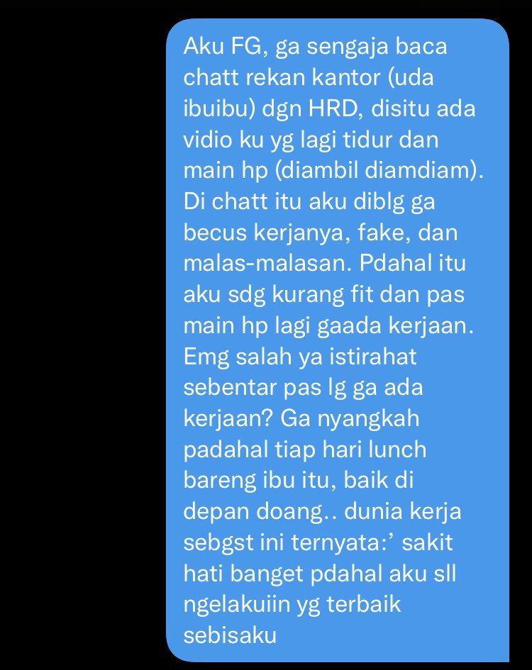 Work! FG yg baru masuk dunia kerja kudu kuat yaa?!