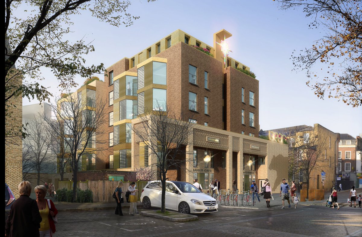 KILO has been working with J49 and The Bear Church on the redevelopment of a tight urban site (with a history as a Ragged School) into a new church and innovative housing.