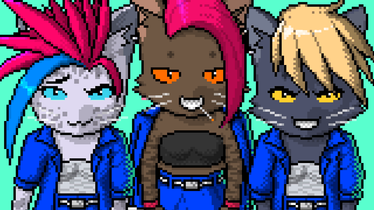 Surprise-surprise, the WILD CATZ leaders are actually Nyankiz sukebans, and they are, well, catz 🤷‍♂️

3 of 5 top members will be listed in ~5 minutes ✨

opensea.io/collection/cry…

#NFTs #NFTGame #NFTcollectibles #NFTdrop