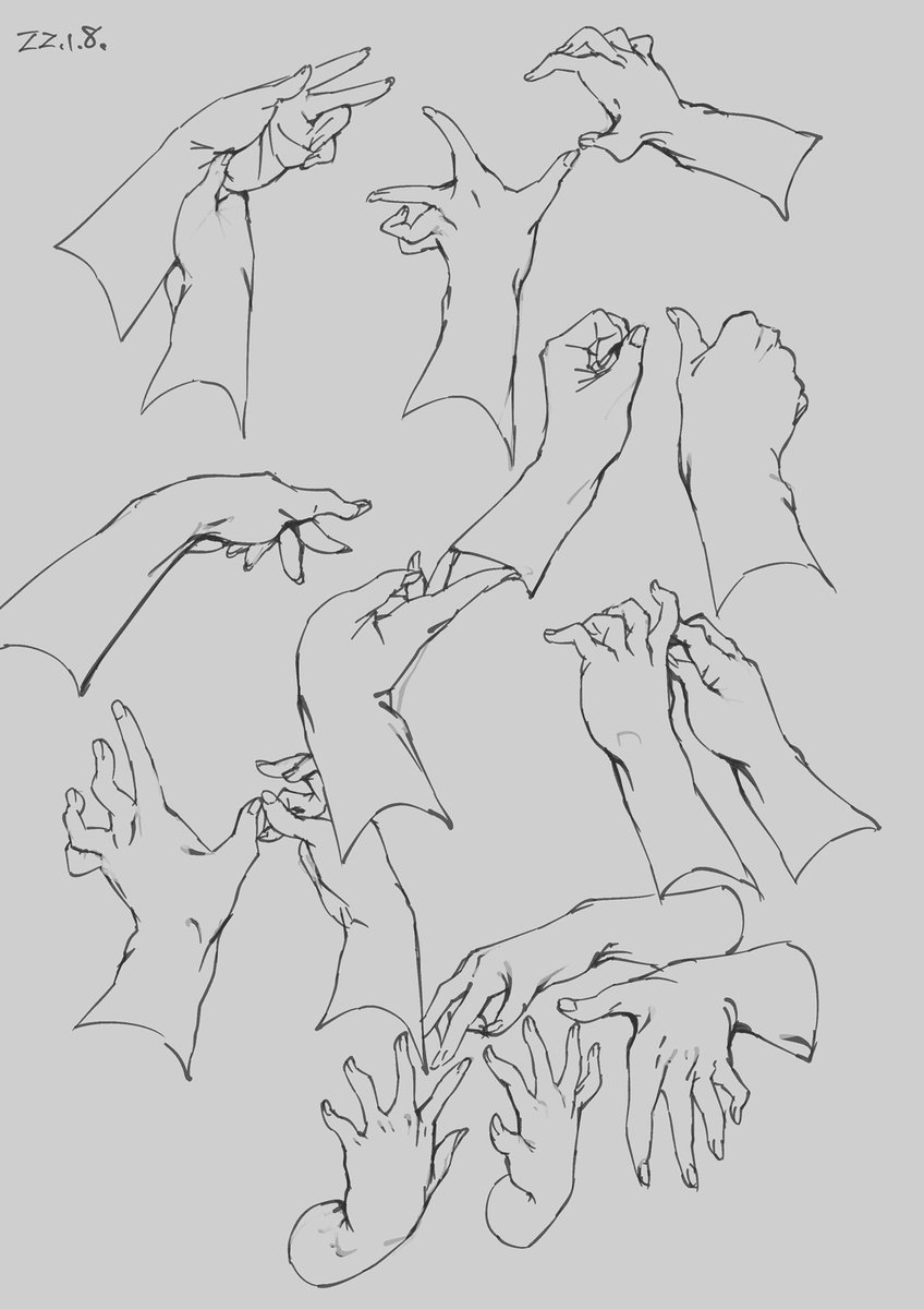 正月のスケッチ👐 