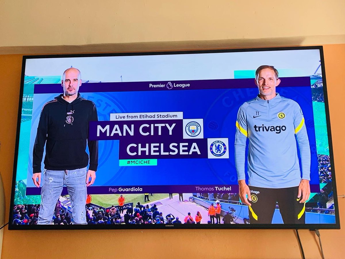 heremaga2009's tweet photo. Que partido señores, en Campeón vigente de la Premier, ante el Campeón de Europa @ManCity Vs @ChelseaFC  Etihad Stadium que ruge la grada que está a rebosar ¡Partidazo! @premierleague https://t.co/ucSlU2fiwb