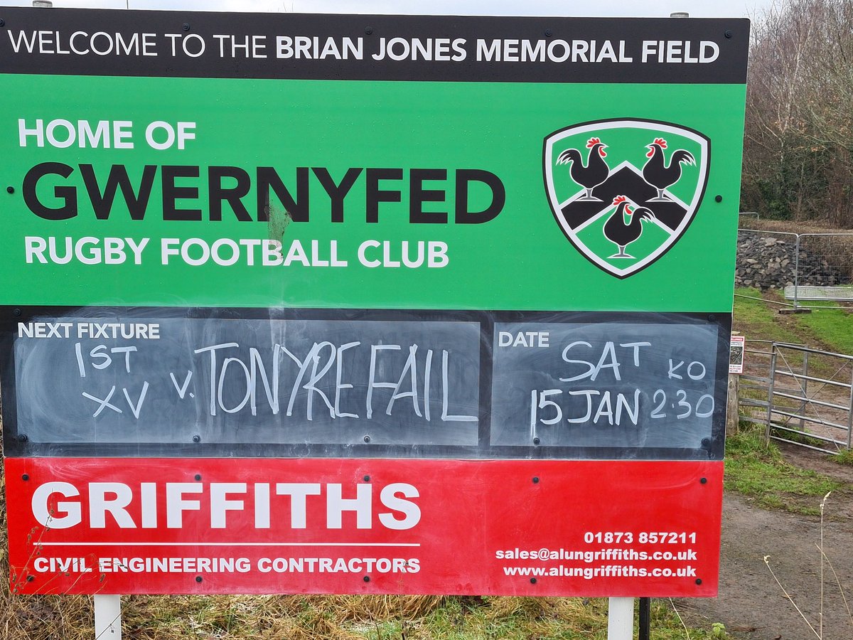 Game day with restrictions lifted on crowd numbers.  1st XV and Youth both in action at the Brian Jones Memorial Field, 14:30 KO, come and support the teams.
#greenwhiteandblack