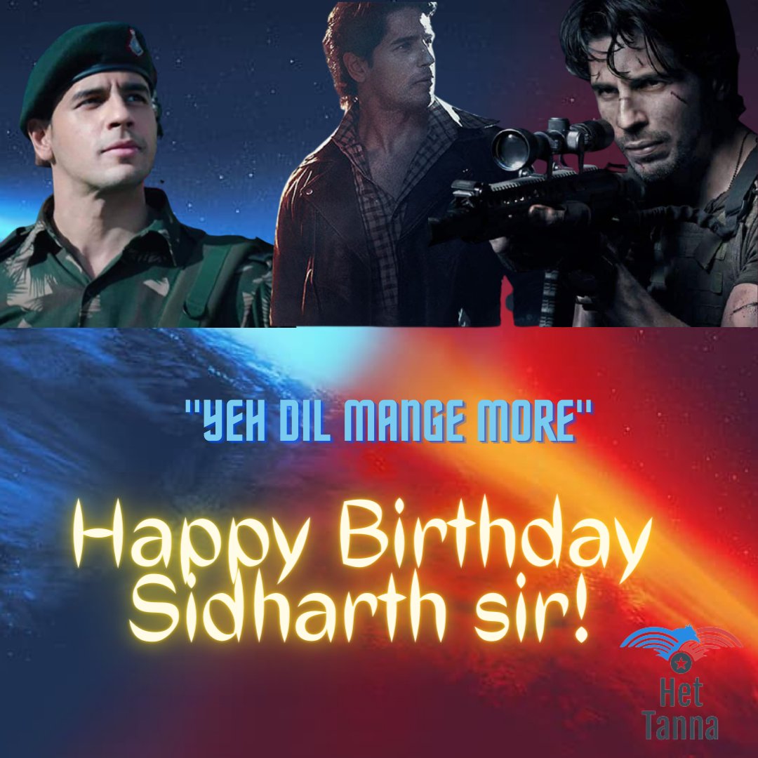Happy Birthday Sidharth Malhotra sir      ... 