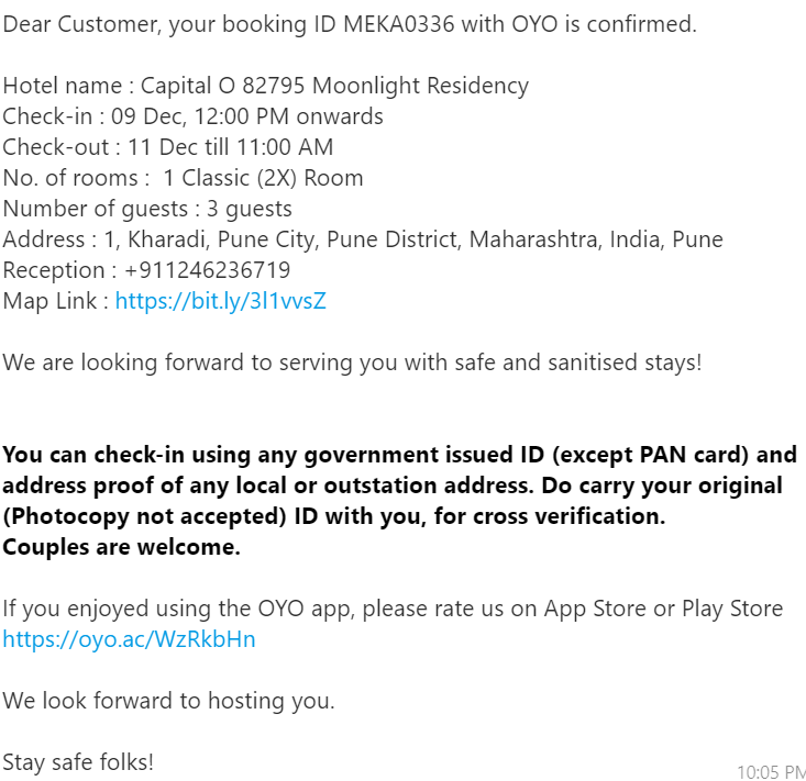 Purtika8's tweet photo. My fam was waiting standing in some unknown place for room we booked but hearing that there was not any was very sad. The @oyorooms customer care asked us to wait for refund but they haven't. I want my money back @DGPMaharashtra @PMOIndia @UPGovt @aajtak https://t.co/S7P9AOZcRG
