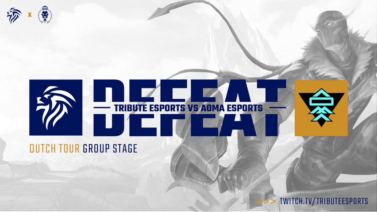 NlTribute's tweet photo. Lastige game. Well played @AomaEsports, on to the next! https://t.co/WXUYdFbVV9