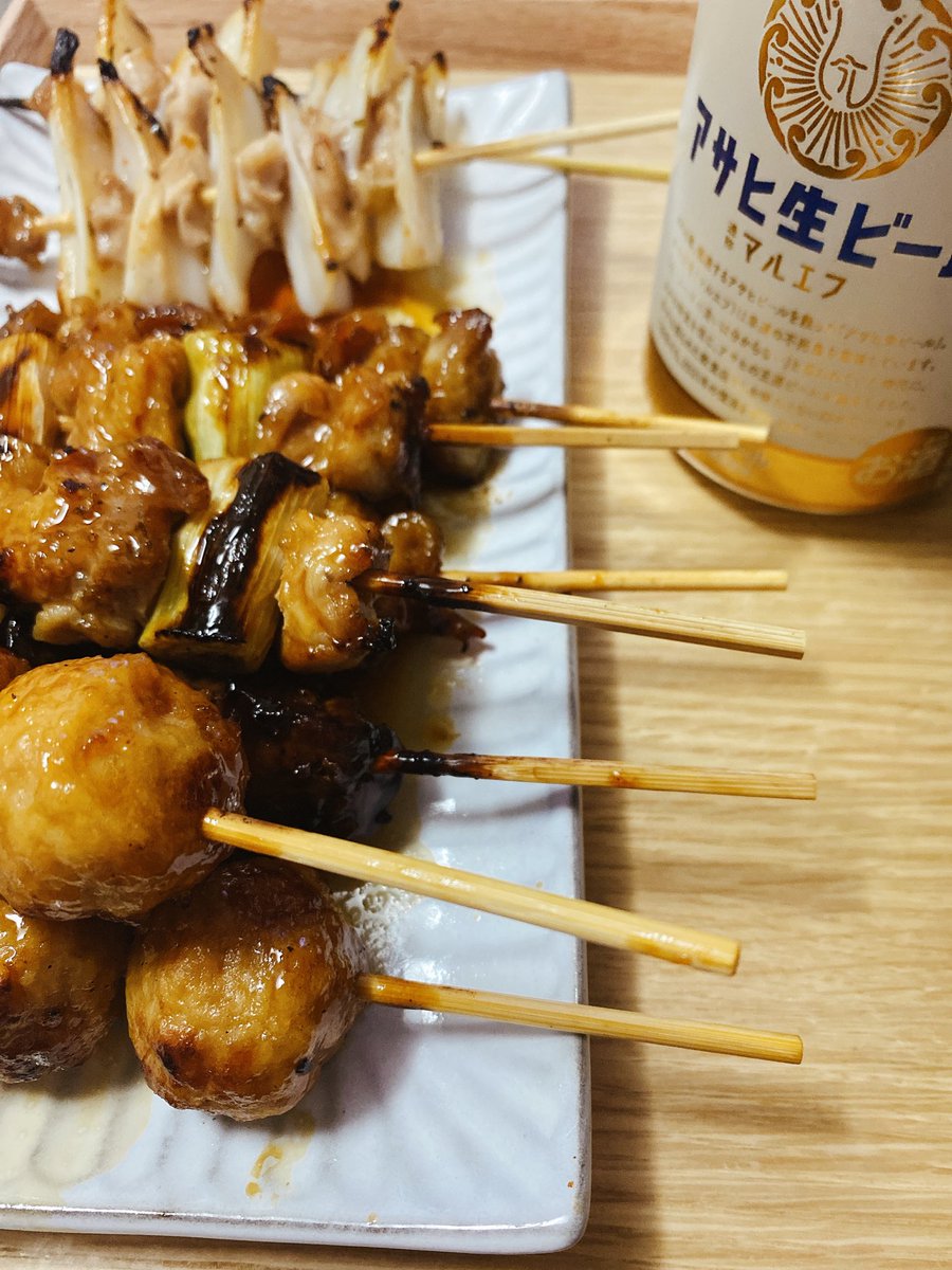 くっそー！ってことあったから明日も仕事だけどやけ酒します🍻✨焼き鳥はねぎまが好きです💖みんなは？？？？