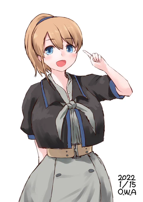 ママぴっぴ

#艦これ版深夜の真剣お絵描き60分一本勝負 
#艦これ版真剣お絵描き60分一本勝負_20220115 