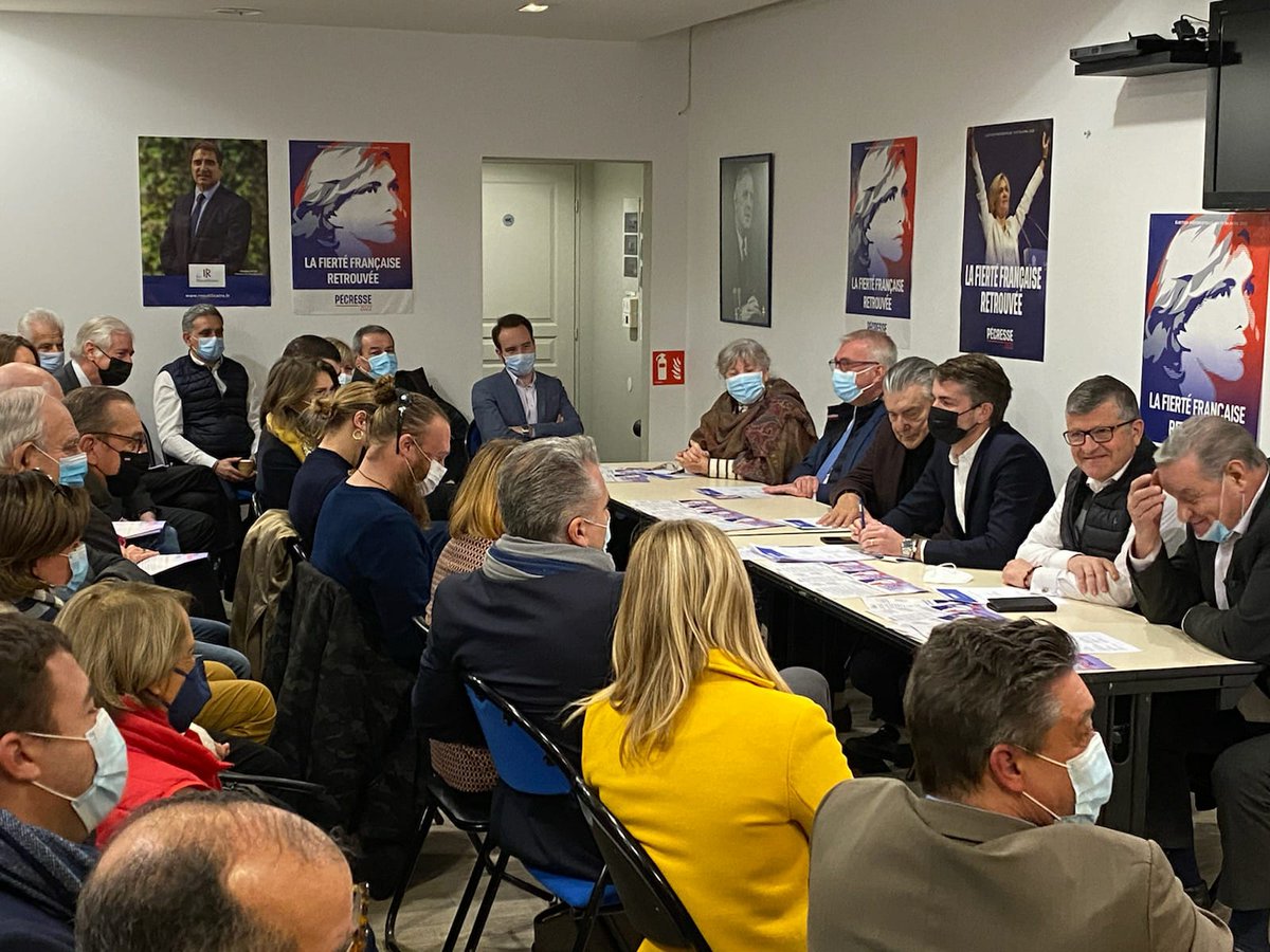 franckproust's tweet photo. Lancement ce matin du comité de soutien de @vpecresse dans le Gard, afin de porter la voix de notre candidate @lesRepublicains à la présidentielle,
en présence de nombreux élus et personnalités gardoises. https://t.co/zsW2c6ytRN