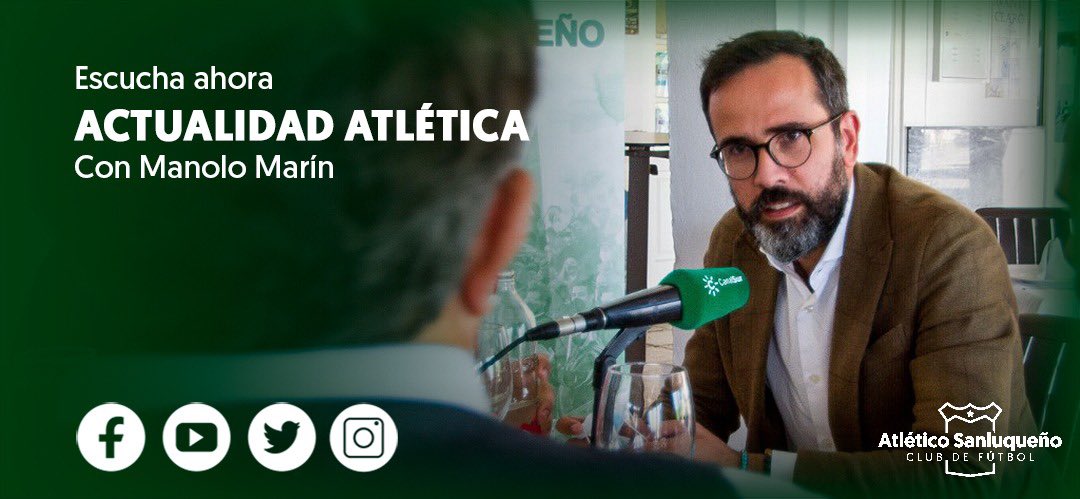 atcosanluqueno's tweet photo. 📻 Actualidad Atlética - Entrevista a D. @SabMiguel, Presidente del Atlético Sanluqueño C. F. 

🔗 https://t.co/KtmJw669Ae

#HazañaSanluqueña https://t.co/2LoL4pnW0Y