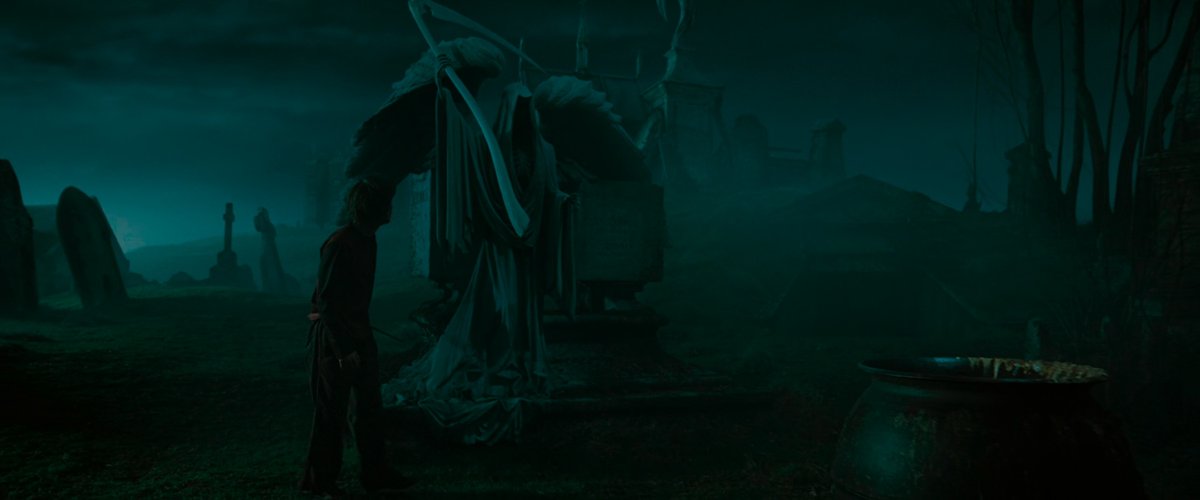 PotterheadPosts's tweet photo. Some of the gravestones in the Little Hangleton graveyard bore the names of crew members’ pets. https://t.co/FwsAtvz9lT