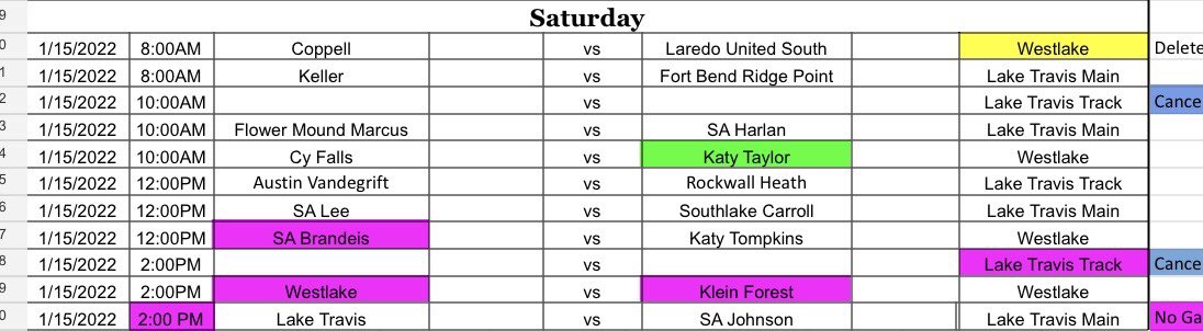 Day 3 schedule :