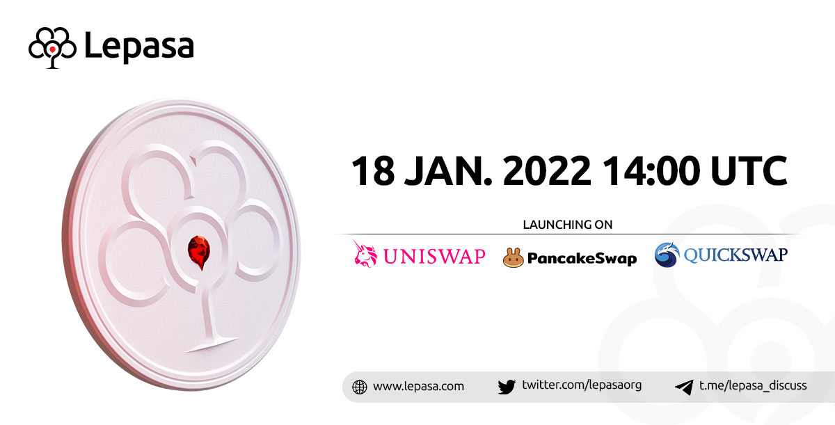 Lepasaorg's tweet photo. 🔥𝐋𝐄𝐏𝐀 𝐓𝐎𝐊𝐄𝐍 𝐈𝐒 𝐋𝐀𝐔𝐍𝐂𝐇𝐈𝐍𝐆 𝐒𝐎𝐎𝐍🔥

#Lepa token is launching on 18 Jan. 2022 14:00 UTC✨

👉 STAY TUNED📲

#LEPA #Lepatoken #lepacoin #IDO #web3 #NotJustJPEGs #NFTs #Lepasa #NFT #NFTCommunity #nftcollector #NFTcollectibles #NextGenNFTs #Lepaverse https://t.co/1OSIwBedUv