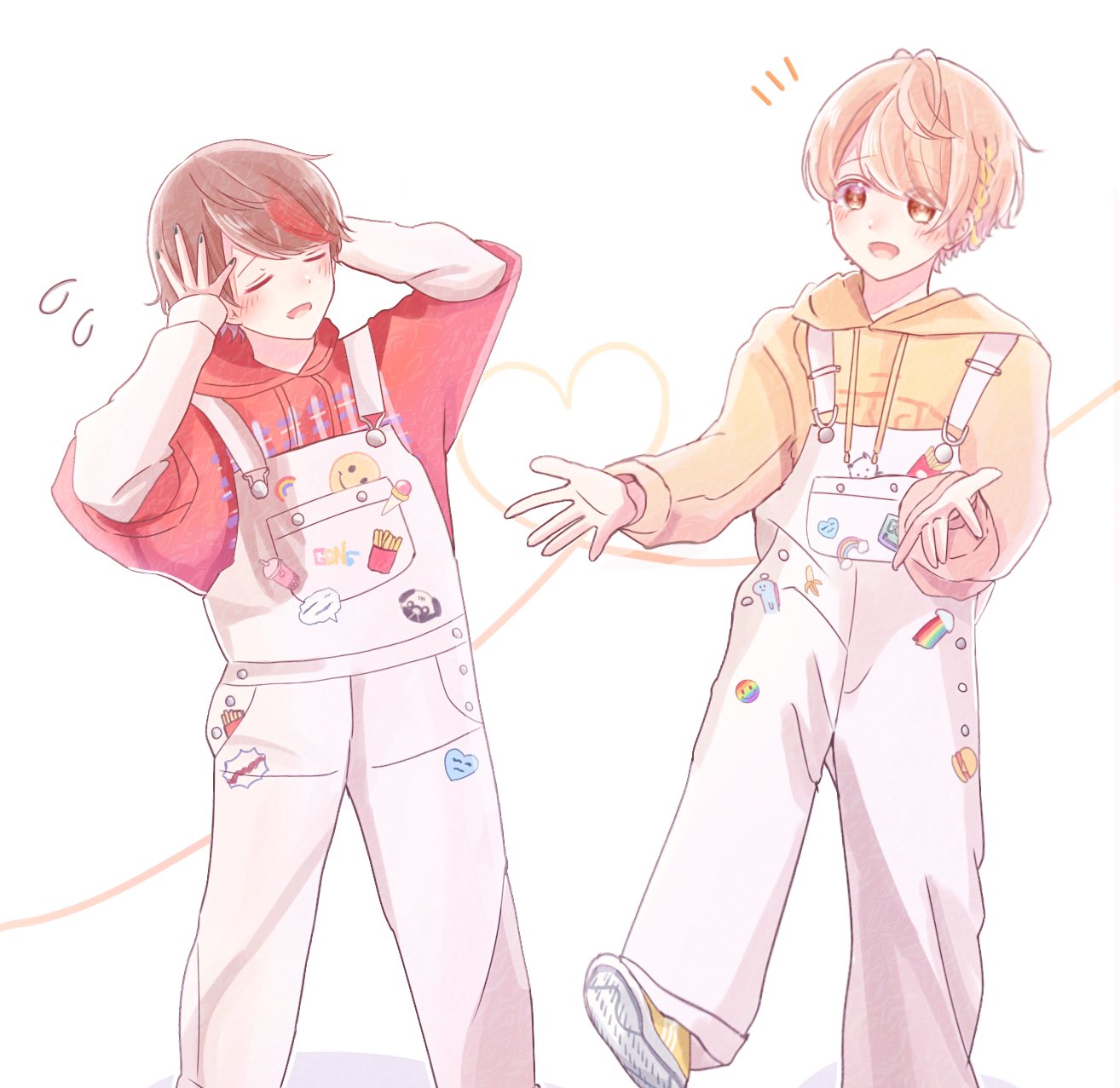 Moe ﾟ オーバーオールとっても可愛いです すとぷりギャラリー 莉犬くん るぅとくん T Co 9ix9xayg2e Twitter