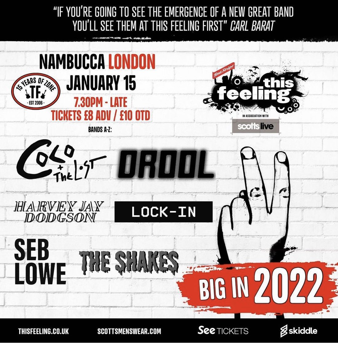 last night was sensational a dream start to 2022 <a href="/The__Lanes/">The Lanes</a> <a href="/TheSheratonsUK/">The Sheratons</a> <a href="/secondthoughts0/">second thoughts</a> <a href="/pettlevelmusic/">Pett Level</a> 🔥 we go again tonight <a href="/Nambucca_Live/">Nambucca</a> not many tickets left #bigin2022 

thisfeeling.co.uk/bigin2022