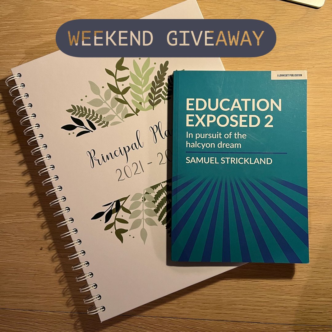 Headteacherchat's tweet image. ~ WEEKEND GIVEAWAY ~
To celebrate the weekend, we are giving away a HARDBACK PLANNER and a @Strickomaster book. To enter, like and retweet this post. Today’s planner is a Principal planner. Winner chosen randomly at 8:30 pm tomorrow. GOOD LUCK! T&amp;amp;Cs apply.