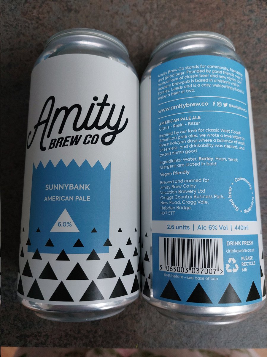 YorkshireHop's tweet photo. We've got some more beers! From Amity Brew Co, a chocolate milk stout 4.5% and an American pale 6%. Both are definitely worth a try and we know you'll love this really friendly brewery as much as we do. Visit us at https://t.co/nppKGU2gAR.
#yorkshire #localbreweries #amitybrewco https://t.co/NxBeOnpZfM