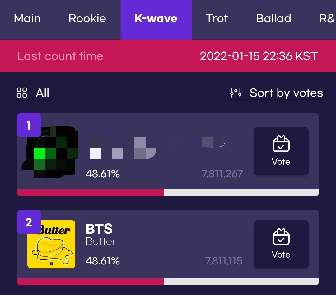 Bts vs exo vote