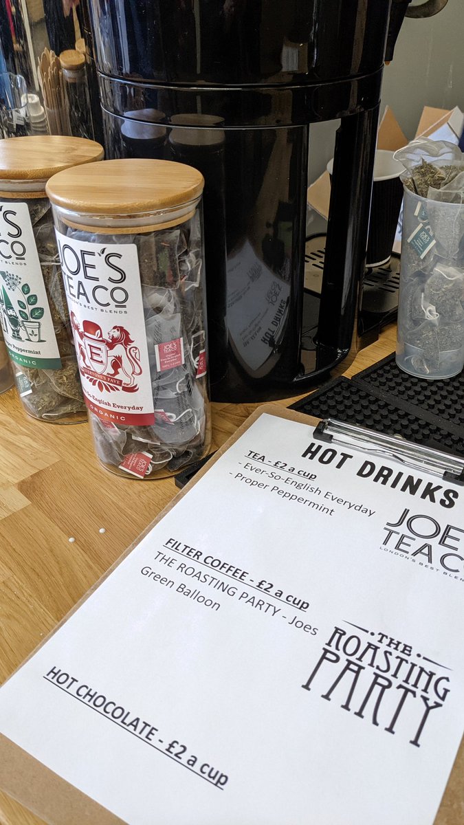 Our Cask and Hot Drinks bar is up and running at <a href="/AFCWimbledon/">AFC Wimbledon</a> serving some of our delicious ales alongside @JoesTeaCo &amp; <a href="/RoastingParty/">The Roasting Party</a>