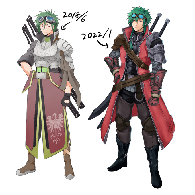 3年半もあれば絵も変わるなぁって立ち絵のリメイク 