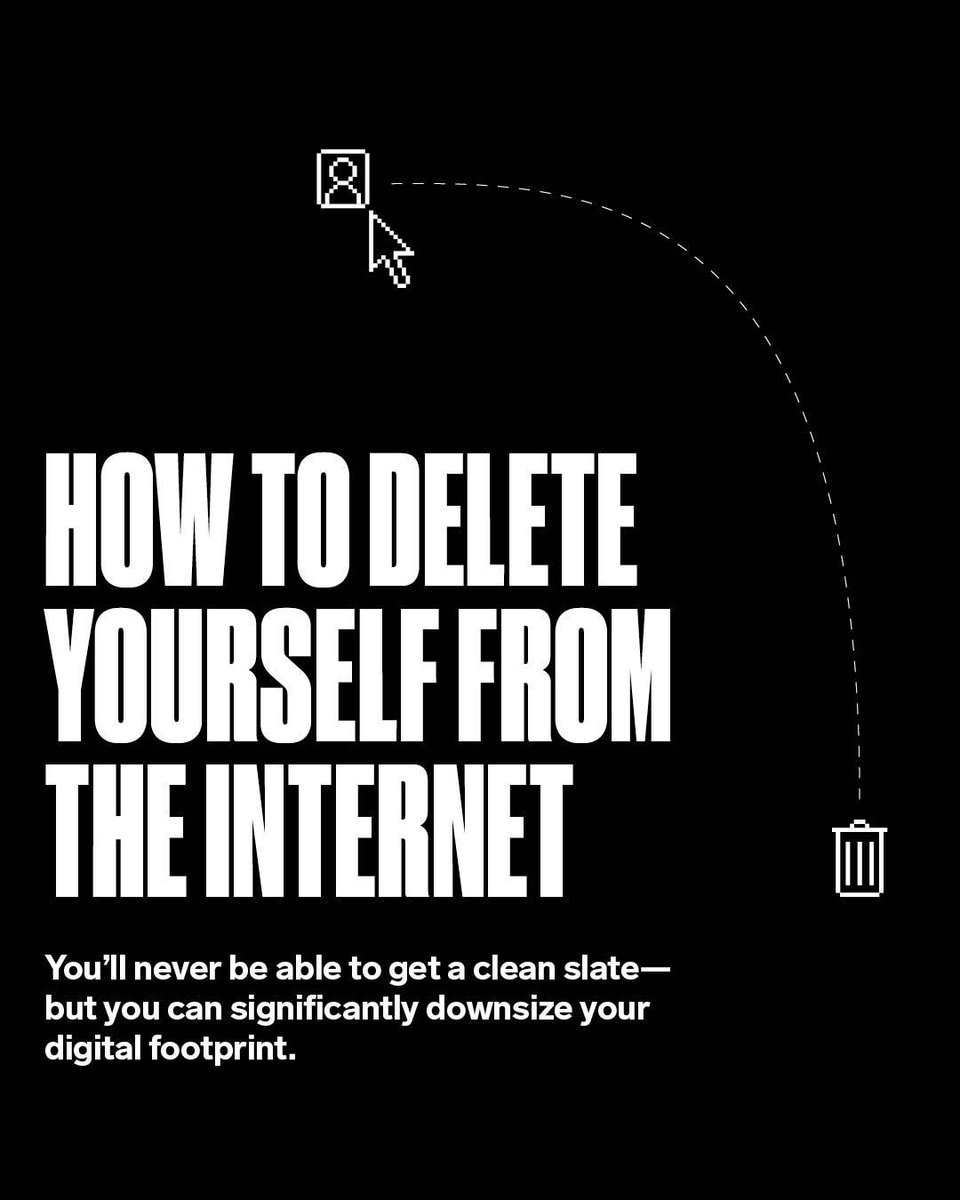 WIRED's tweet image. Amazon, Facebook, and Google all have reams of data about you, but they’re not the only ones. At this stage it’s going to be very difficult to completely delete yourself from the internet, but here are some steps you can take to remove a lot of it: wired.trib.al/0KYeSqn