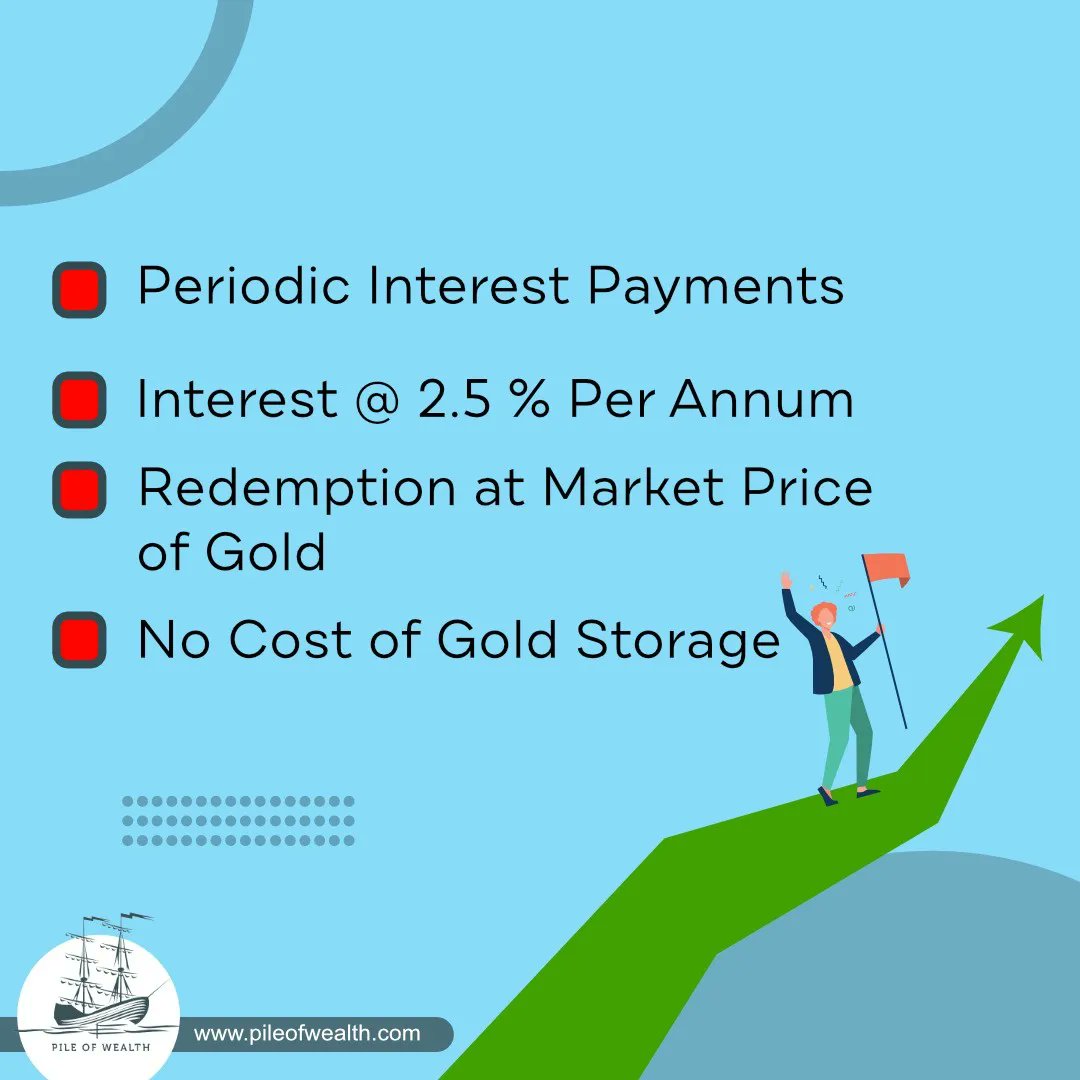 PileWealth's tweet photo. Why are Sovereign Gold Bonds
A Bright Future..✨

Let Us Know.

Connect With Us @PileWealth for More Related Knowledge &amp; Updates.

#gold #goldbond #goldbonds #sovereigngoldbonds #sovereigngoldbond #capital #capitalgains #demat #rbi #interest #market #pilewealth #pileofwealth https://t.co/qRUhBm0DwK