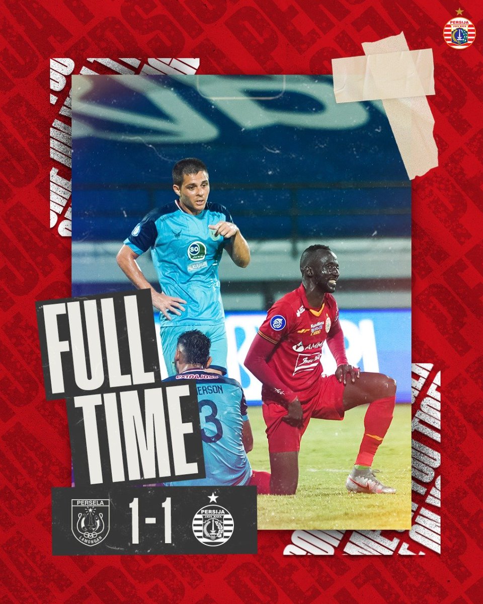 Persija_Jkt's tweet photo. FULL TIME!

Persela Lamongan 1 - 1 Persija Jakarta

#PersijaDay #BRILiga1 #DukungDariRumah #BelieveIn12 #PersijaJakarta https://t.co/jcv2zOMJlg