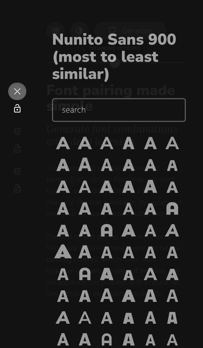 arwasil's tweet photo. Nyari satu font yg cocok ama keinginan kita tuh susah. 
Apalagi Nyari KOMBINASI font yg ciamik, lebih susah lagi.

Aku nemu tool yg bisa bantuin nyari kombinasi yg pas dengan bantuan Deep learning Neural Network.

A 🧵 https://t.co/3cQairJwTF