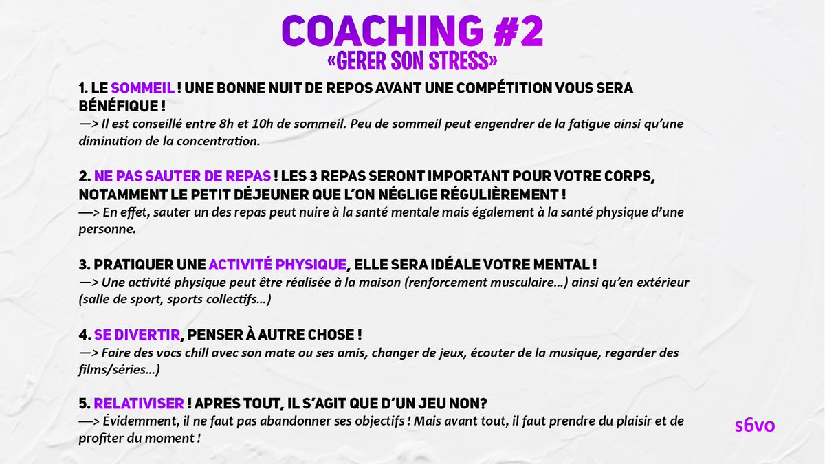 Coach_s6vo's tweet photo. #COACHING2
Le stress peut devenir un véritable frein à la performance.. il est important de savoir le gérer ! 👀
Voici 5 conseils à savoir, pour gérer son stress avant une compétition :
(FAV si tu veux d'autres conseils, suggestions en commentaire) 👇 https://t.co/JzkA7SHZlf