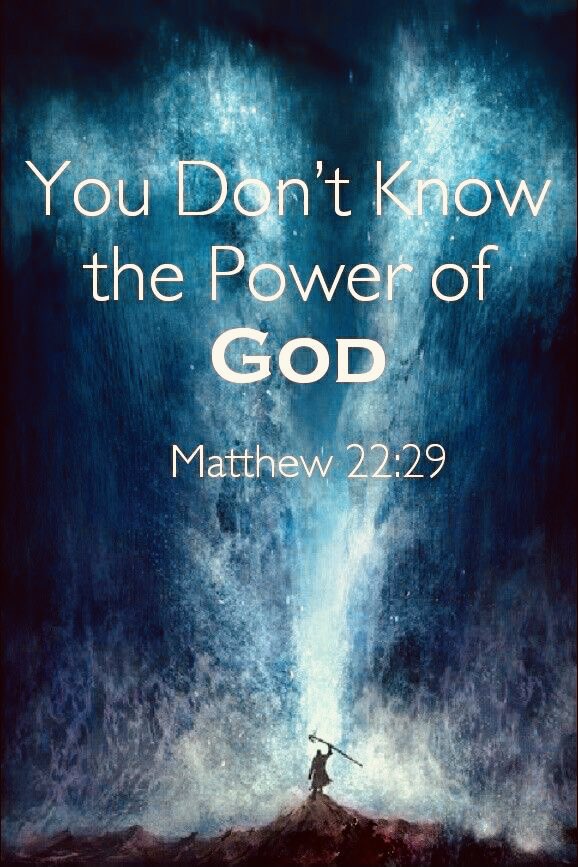 Matthew 22:29 “#Jesus answered and said unto them, Ye do err, not knowing the scriptures, nor the power of God.”📖🔥🎚