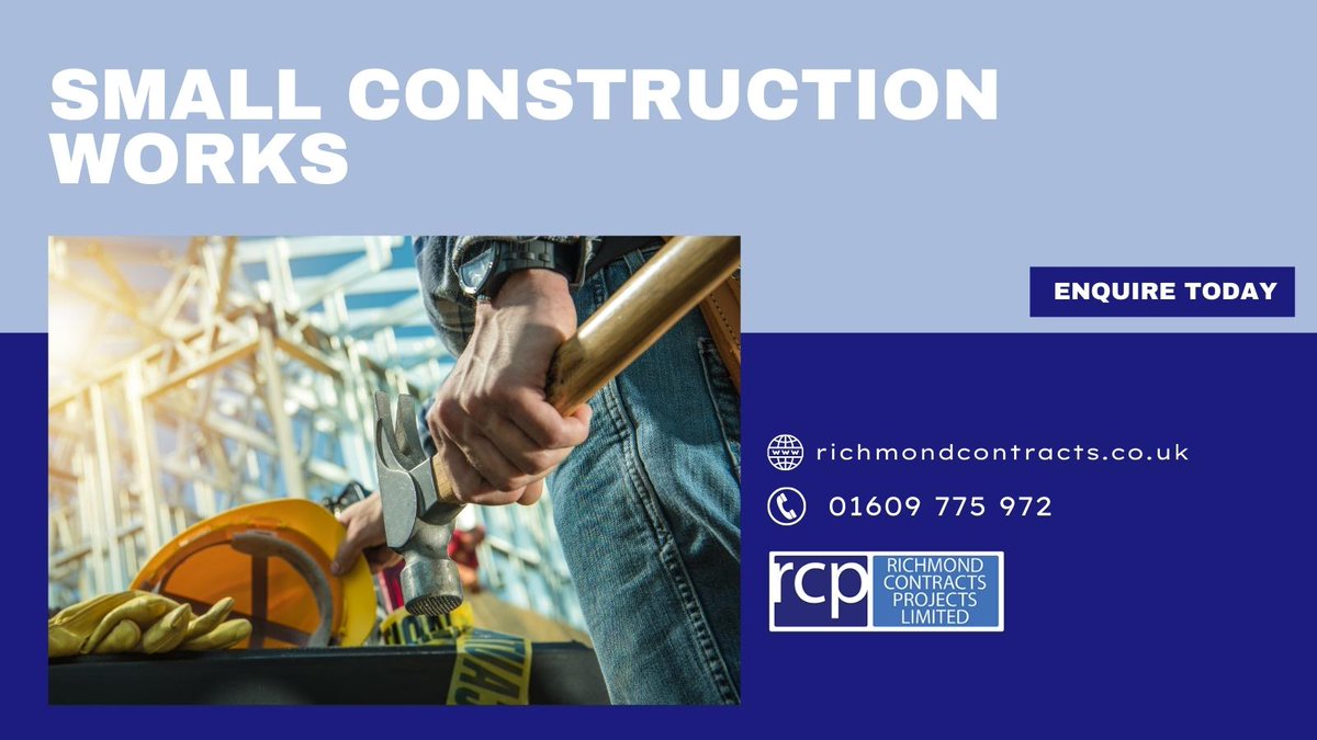 We provide small construction works across the whole of the UK. From basic maintenance and repairs to smaller build projects, we’re an expert construction company you can trust to deliver solutions on time and on budget. bit.ly/3aw2bpB 
.
.
#construction