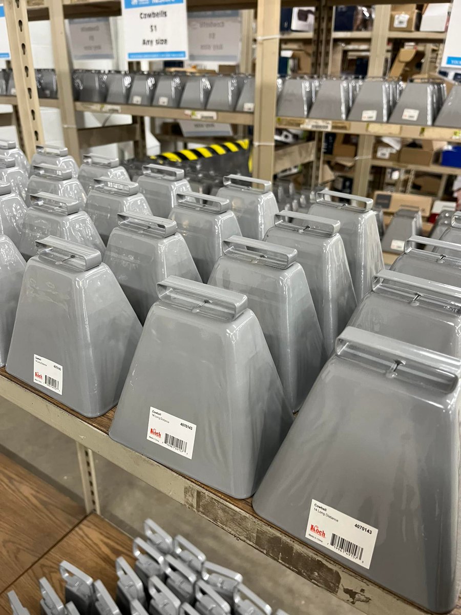 ReStoreKC's tweet photo. We heard you at the Lenexa ReStore. We have more large handled cowbells in! 😊

Do you need more cowbells? Come to the Lenexa Restore! 
All cowbells are $1 each. 

9605 Dice Ln.,
Lenexa,Ks. https://t.co/8FRygOJ5Tm