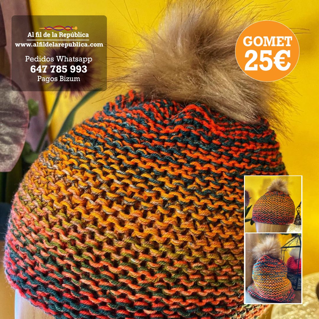 FilRepublica's tweet photo. 🙋‍♀️ Gomet degradado naranja.
🧶 Hecho🪡 a mano con hilo compuesto por algodón, modal y viscosa. Pompón de pelo de quita y pon. Muy agradable al tacto.

🌐 https://t.co/C31xkn4qVt
Pedidos whatsapp al 647 785 993
Pagos Bizum

Gastos de envío a parte.
Entrega gratuita en Vinaròs. https://t.co/nLq2QDqLmk