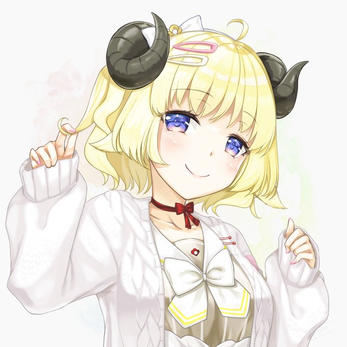 このまえ落描した毛刈り🐏わためぇさん。塗ってみた。
しょとへあカワイイ。

#つのまきあーと 